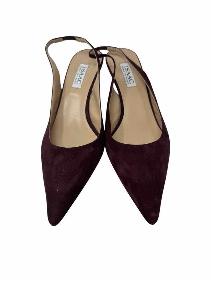 Shoe Size 10 ISSAC MIZRAHI Burgundy Pumps