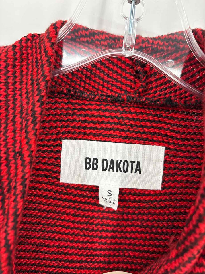Size S BB Dakota Red Print Sweater