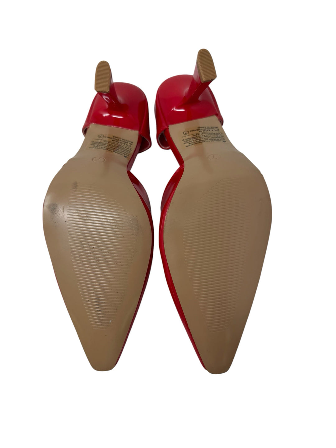 Shoe Size 7 Red Mules