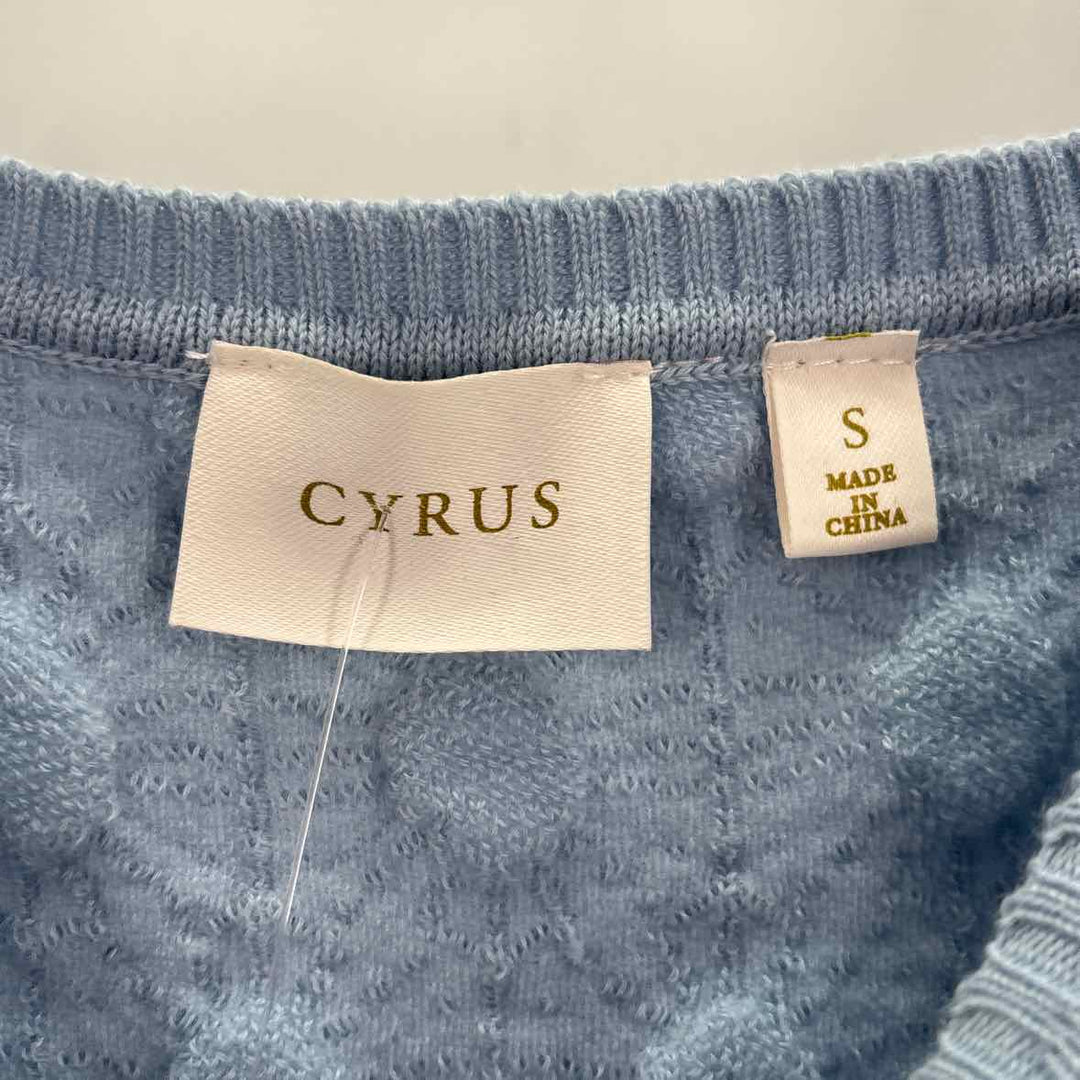 Size S CYRUS Light Blue Knit Sweater