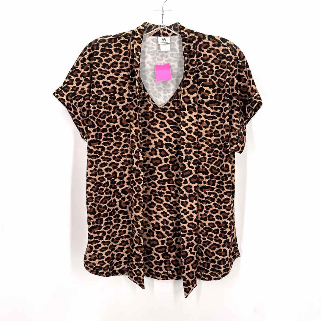 Size M Brown Print Shirt