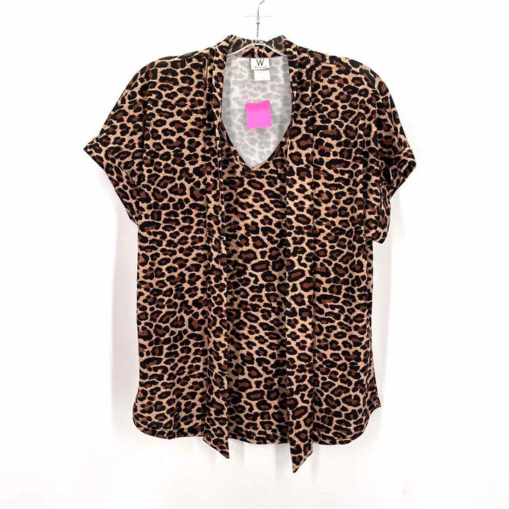 Size M Brown Print Shirt