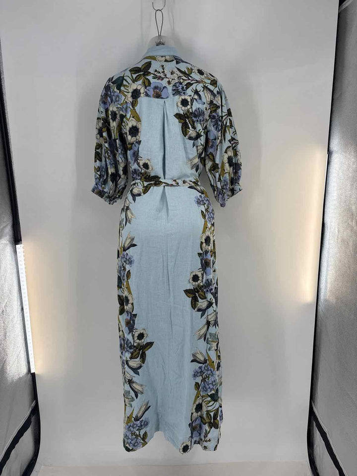 Size XXS MAEVE Blue Print Dress