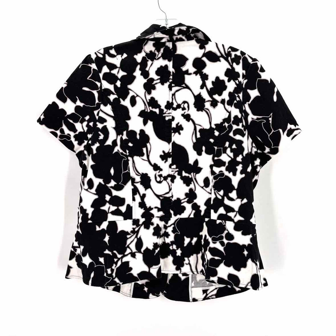 Size 14 LANE BRYANT Black Print Shirt