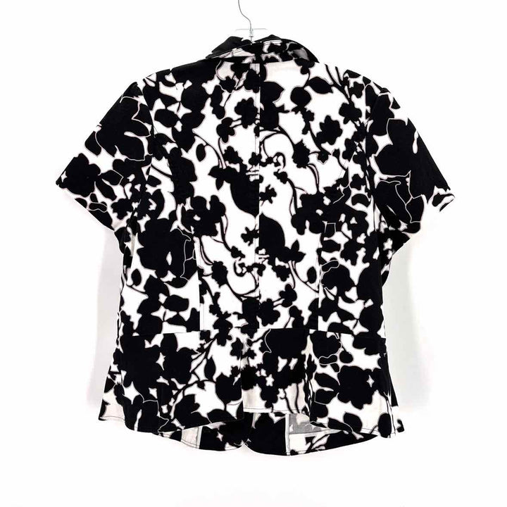Size 14 LANE BRYANT Black Print Shirt