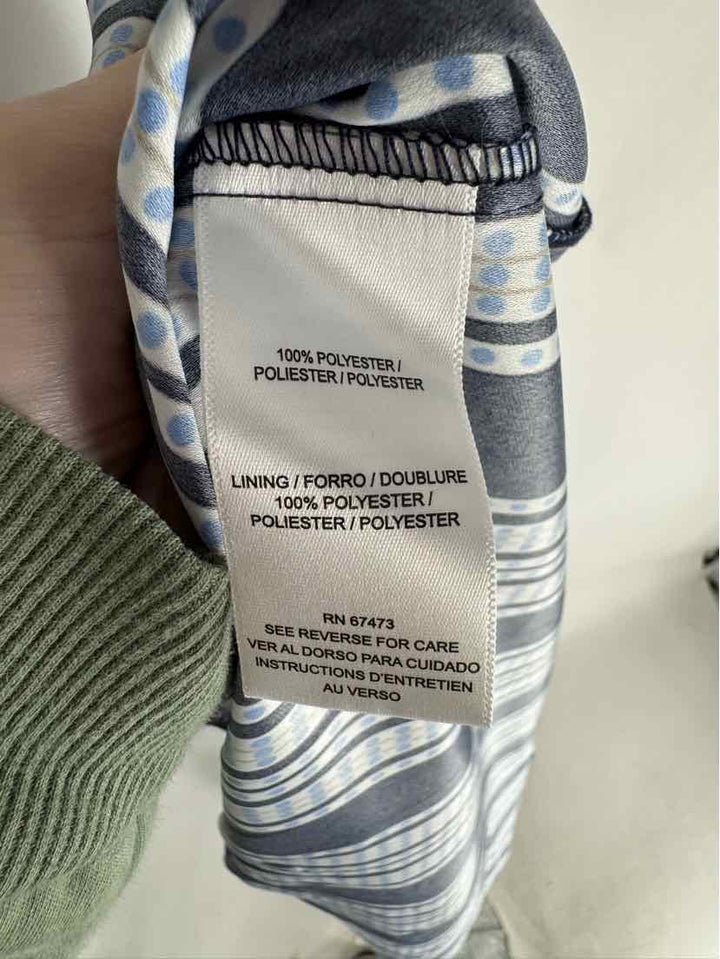 Size 8 TAYLOR Navy Print Dress