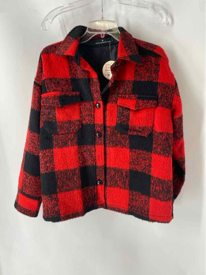 Size S POMANDER PLACE Red Print Jacket