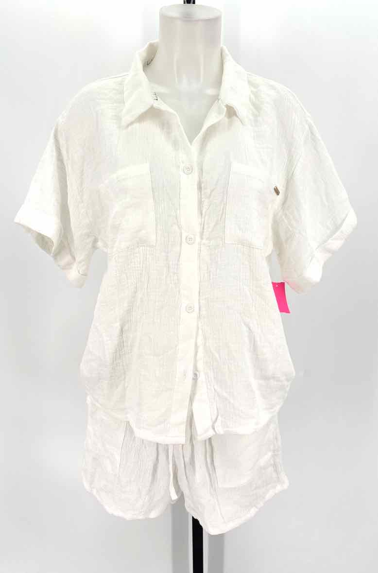 Size L NICOLE MILLER White Shirt