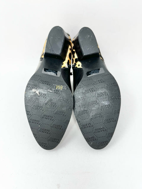 Shoe Size 8 FRANCO SARTO Black Print Boots