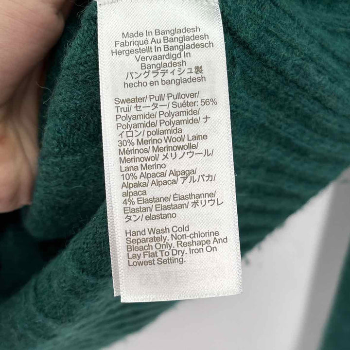Size S J Crew Green Sweater