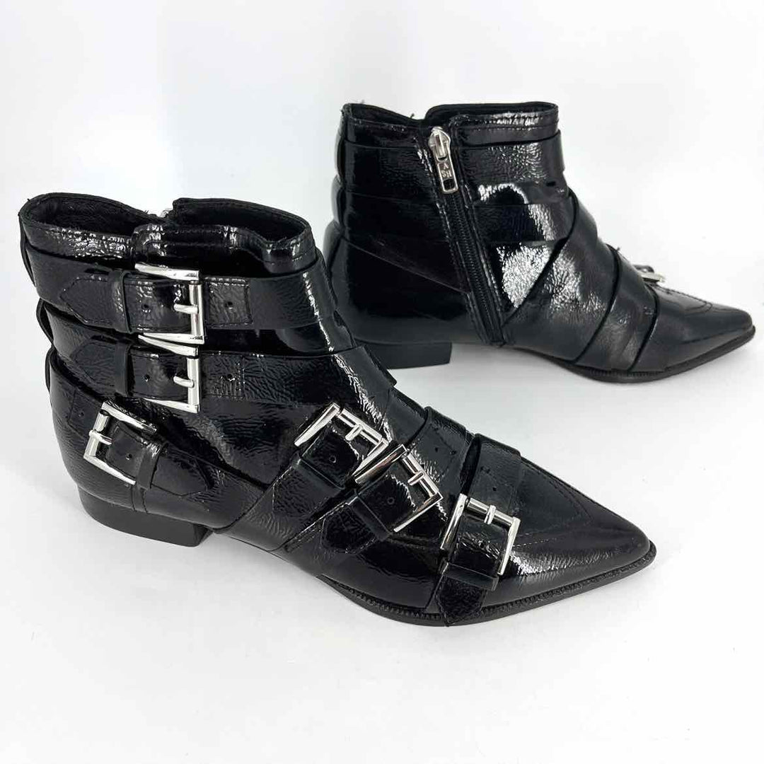 Shoe Size 36 Black PATENT Boots