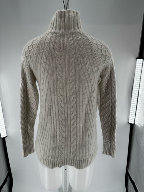 Size S Ann Taylor Ivory Knit Sweater