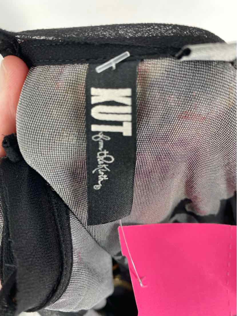 Size 12 KUT Black Velour Dress
