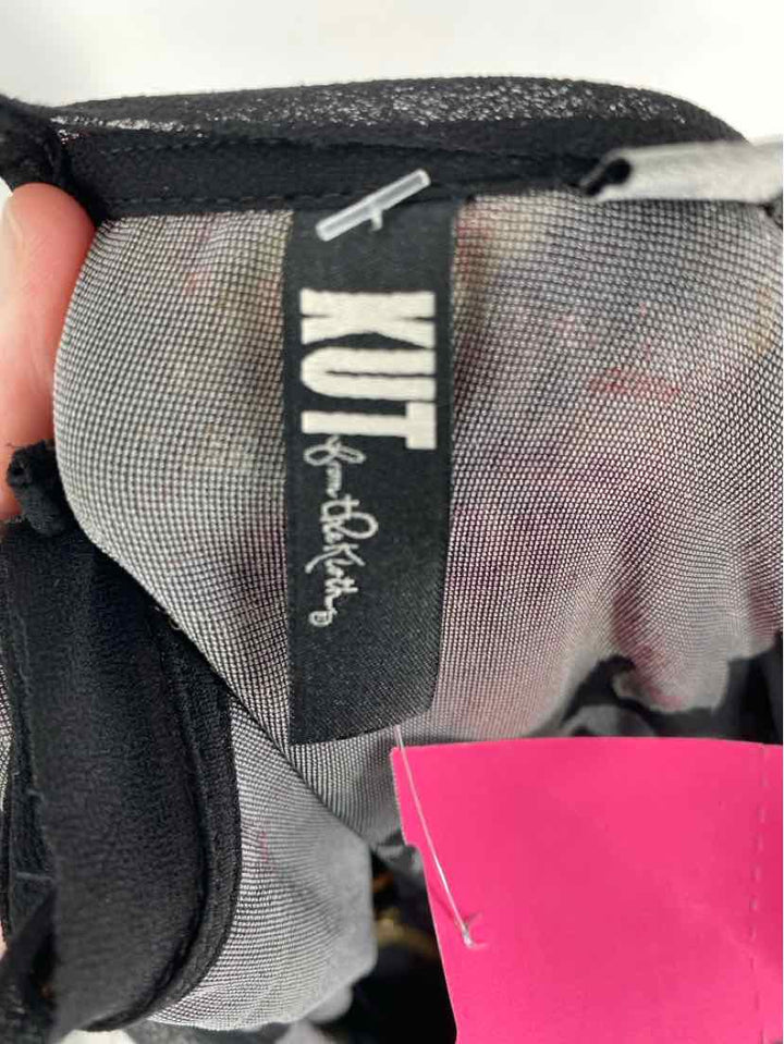 Size 12 KUT Black Velour Dress
