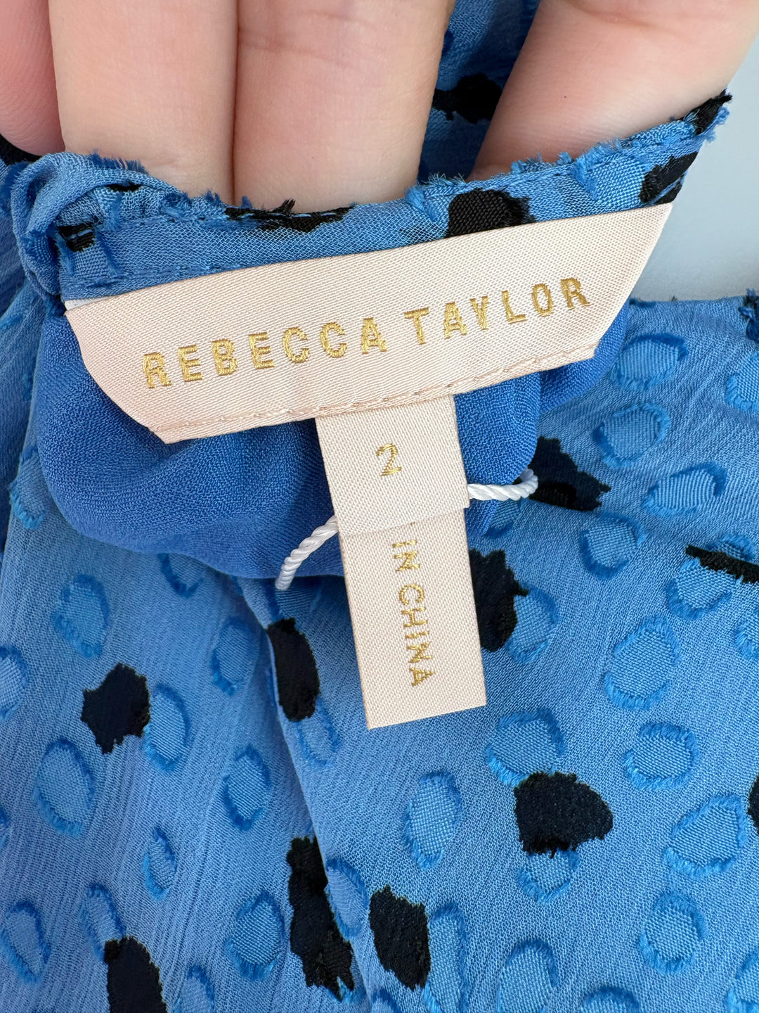 Size 2 REBECCA TAYLOR Blue Dress