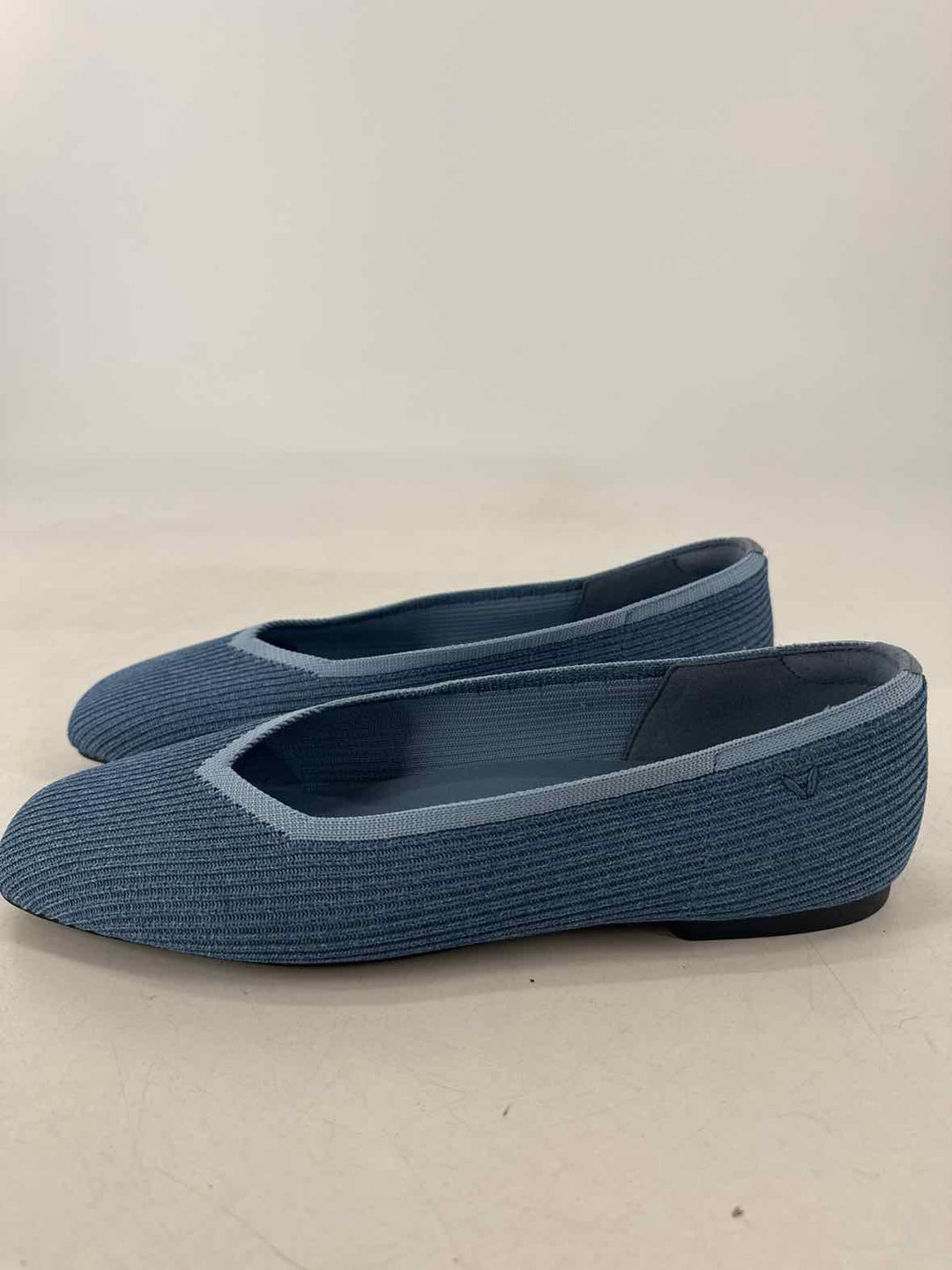 Shoe Size 42 VIVAIA Blue Knit Flats