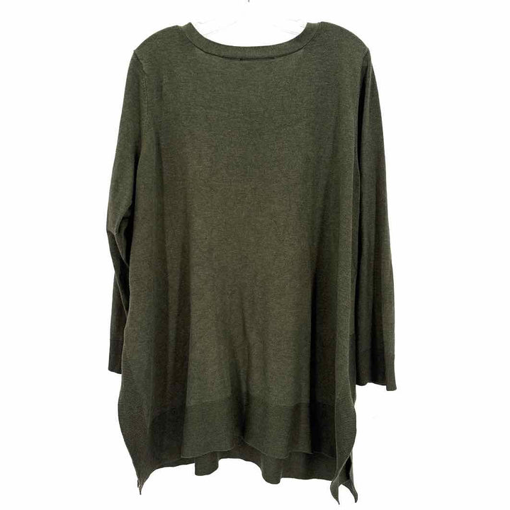 Size 3X CYRUS Forest Green Knit Sweater
