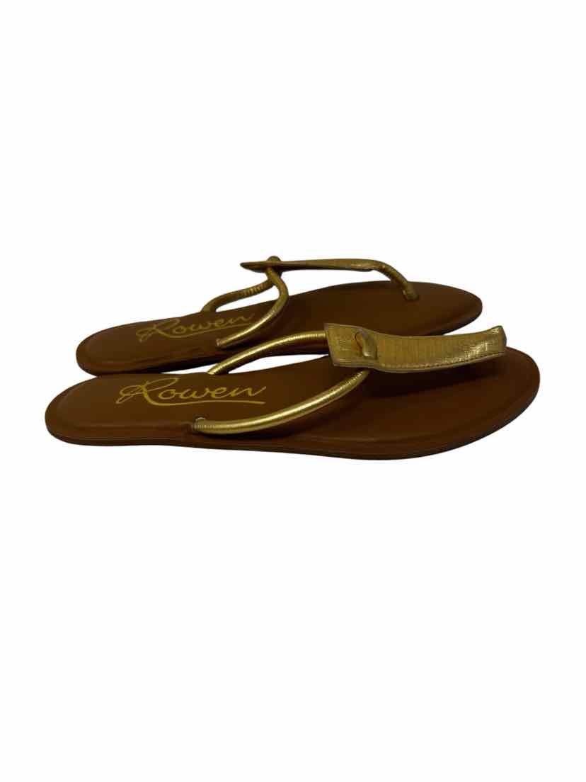 Shoe Size 8 Gold Leather Sandals
