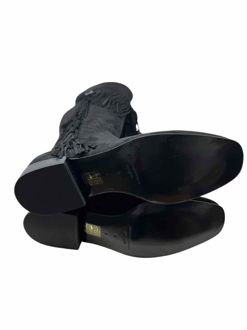 Shoe Size 8 Black Suede Luxury - Boots