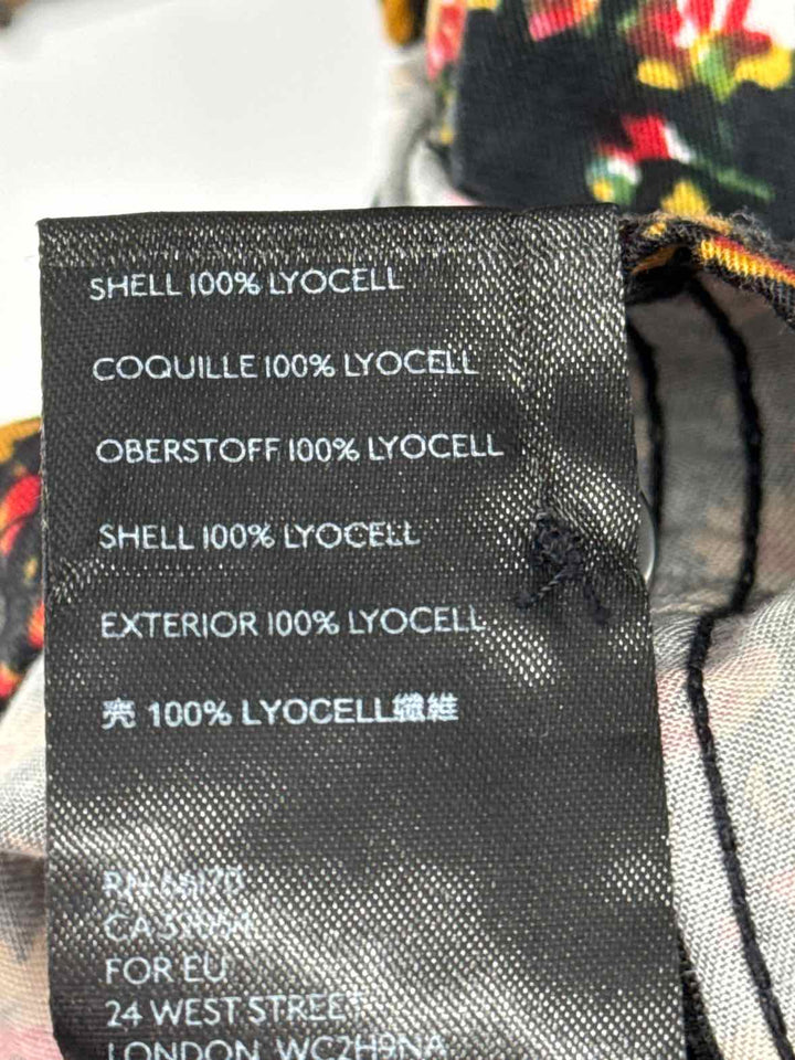 Size 8 MAEVE Black Print Dress