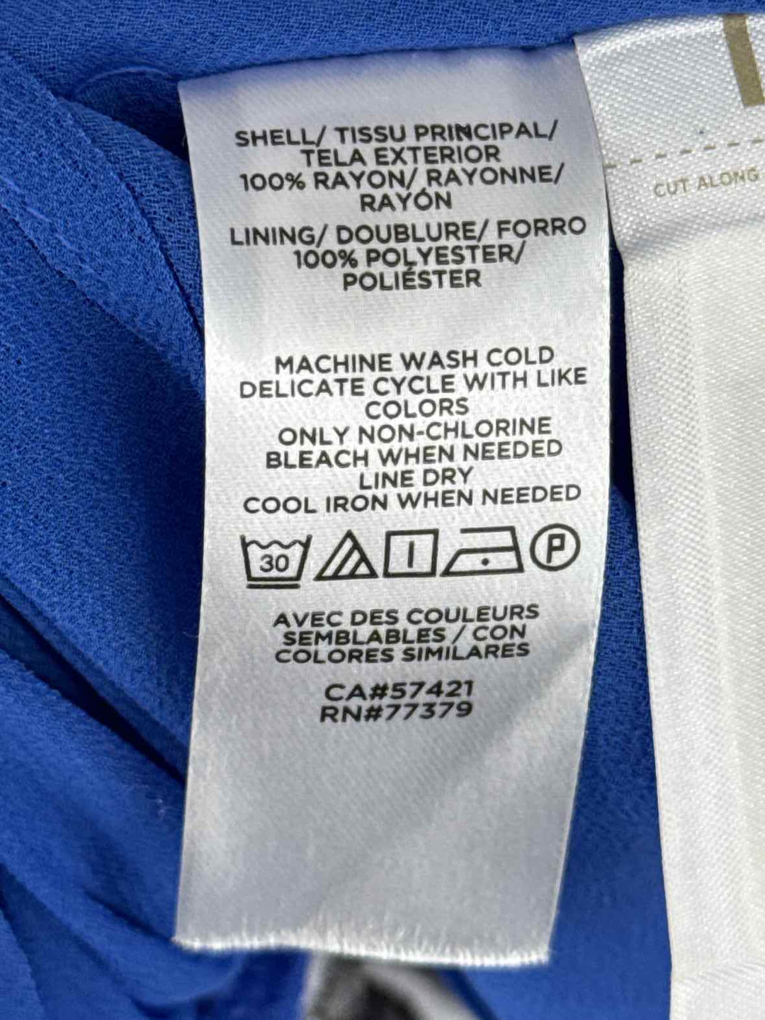 Size 2 Ann Taylor Blue Print Dress