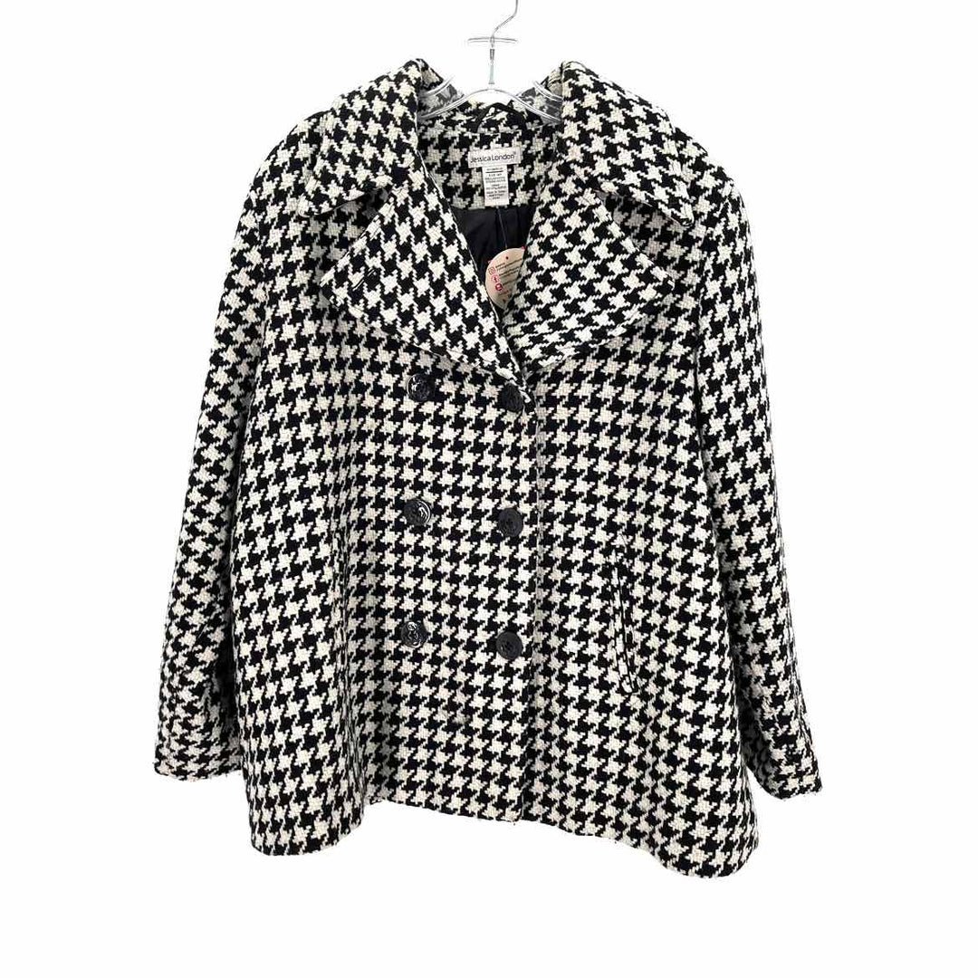 Size 16P Black Print Coat