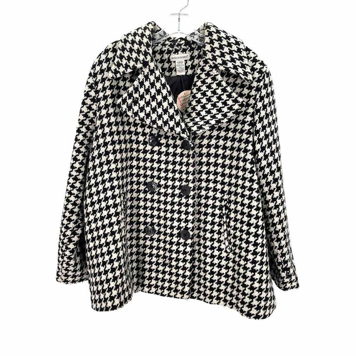 Size 16P Black Print Coat