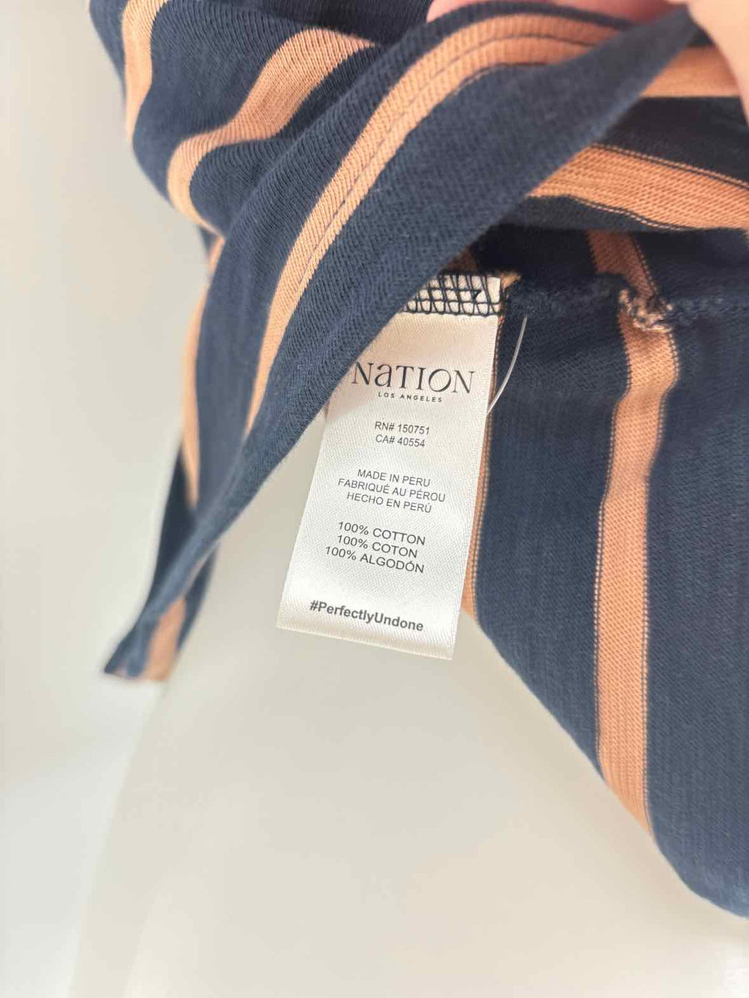 Size L NATION Navy Shirt