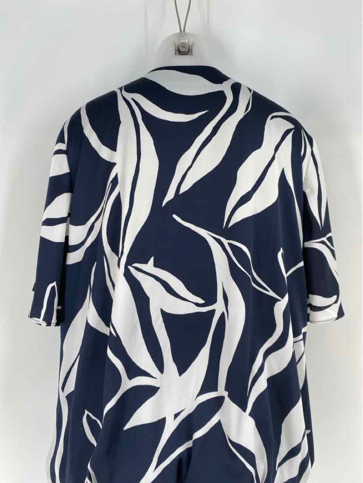 Size 14 Chico's Navy Print Shirt