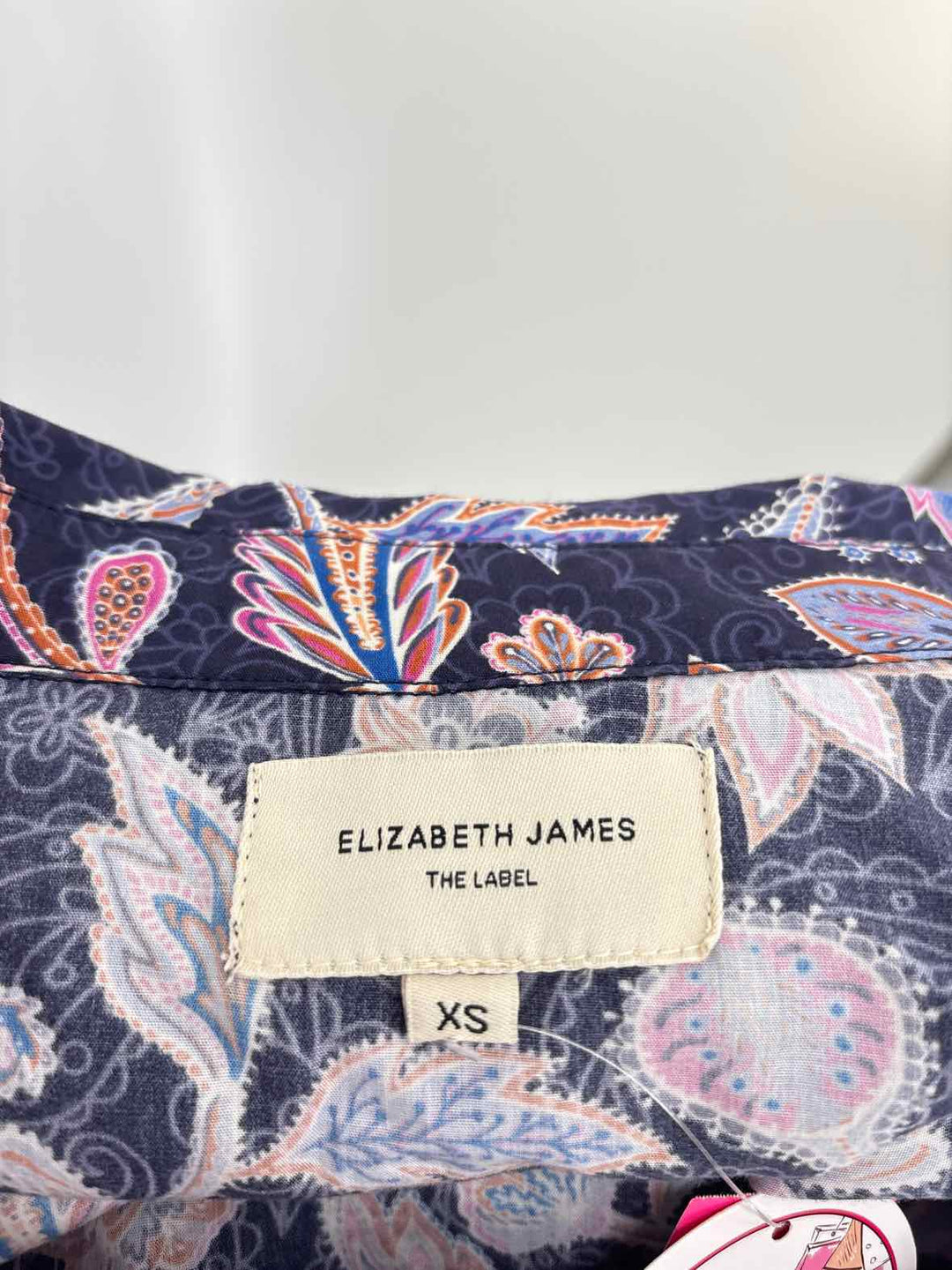 Size XS Navy Print Dress
