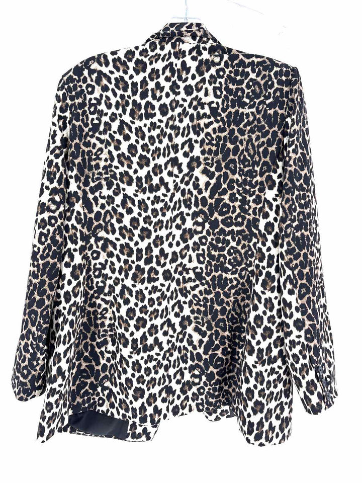 Size 14 Vince Camuto Brown Print Blazer