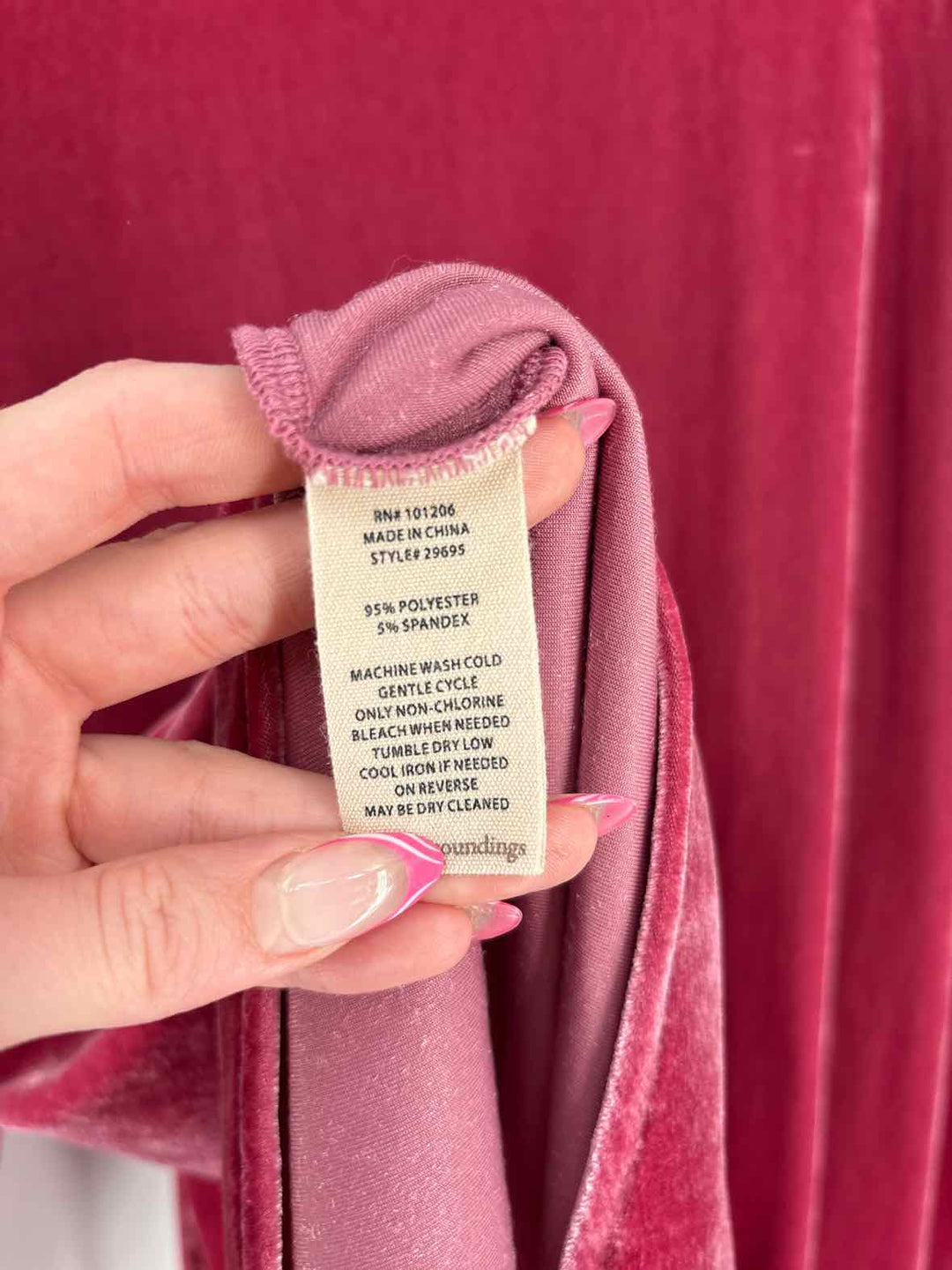 Size L SOFT SURROUNDINGS Pink Shirt