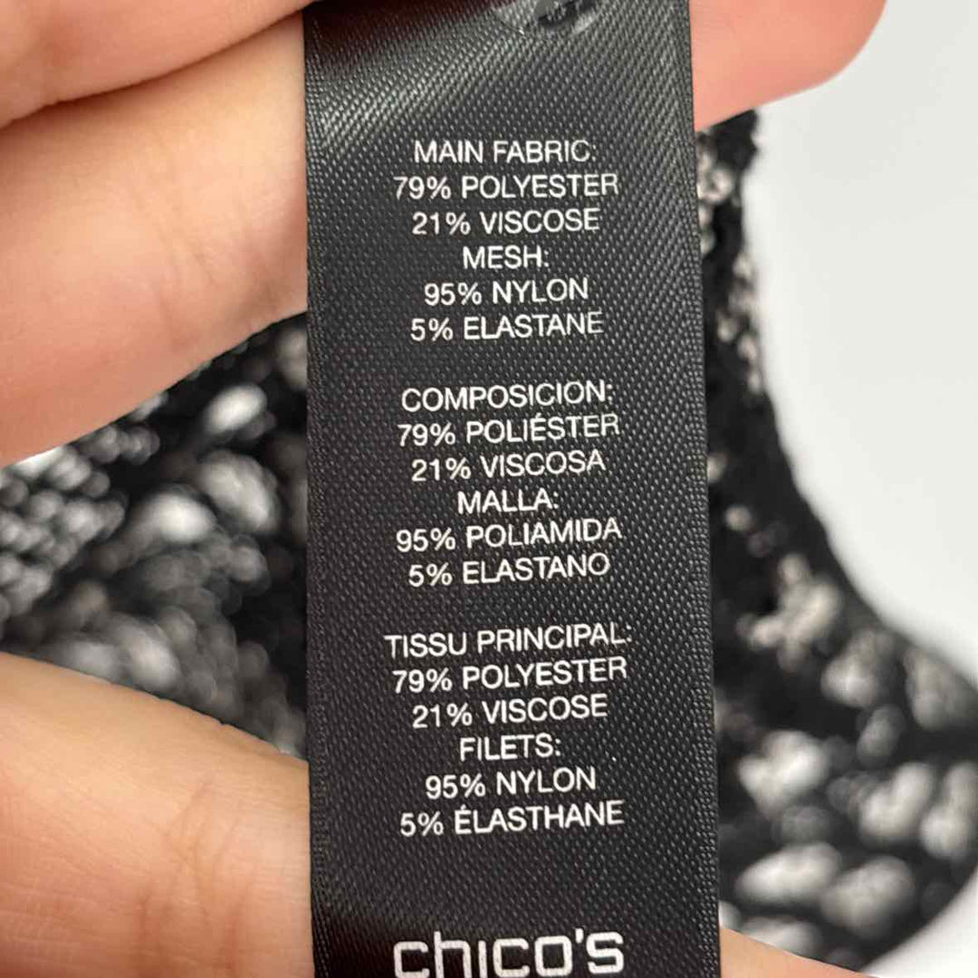 Size S Chico's Multi-Color Knit Sequined Cardigan