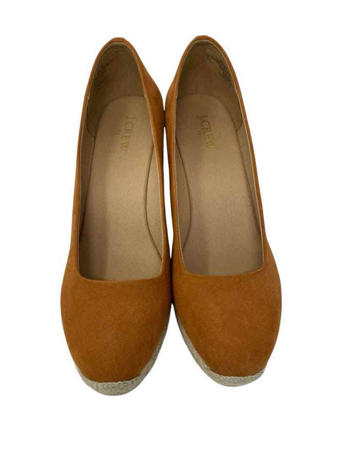 Shoe Size 10 J Crew Mustard Canvas Pumps