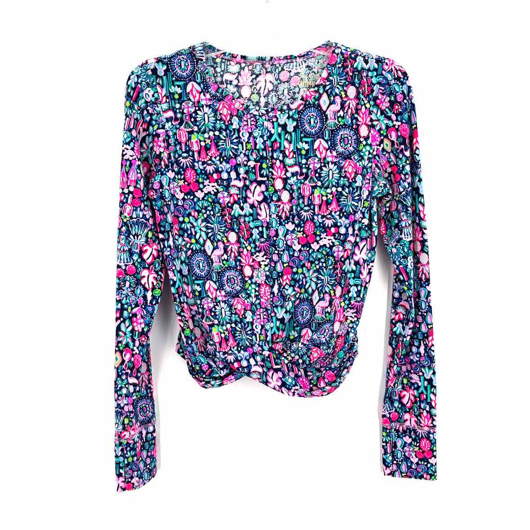 Size S Lilly Pulitzer Blue Print Shirt