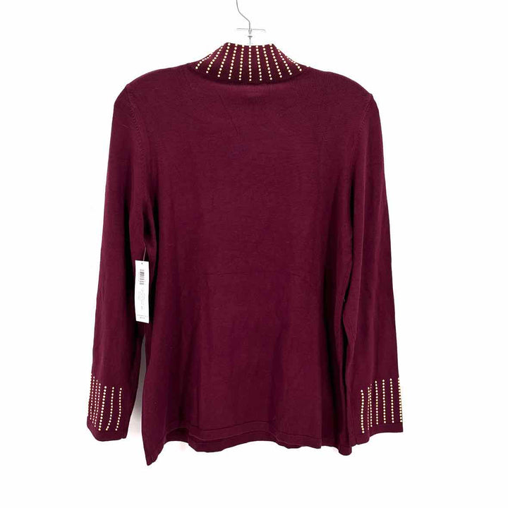 Size M Chico's Burgundy Sweater
