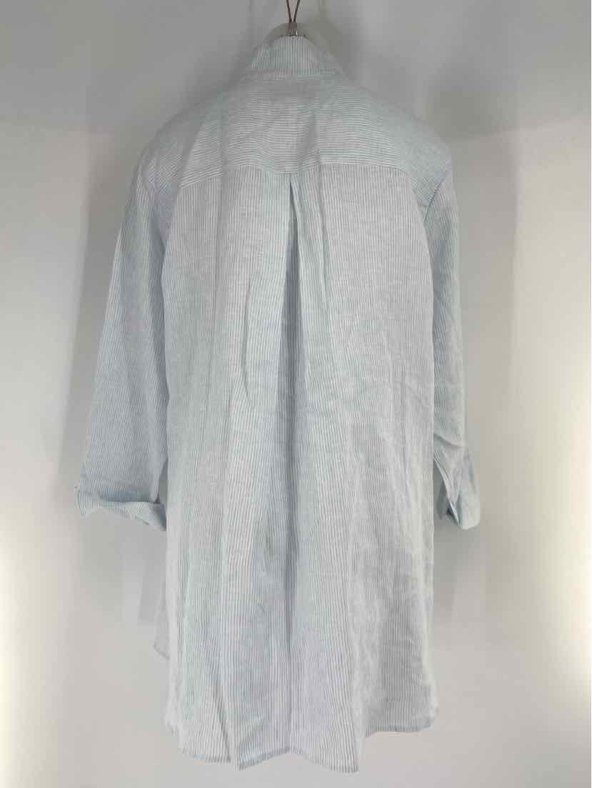 Size XL SARA CAMPBELL Blue Print Shirt