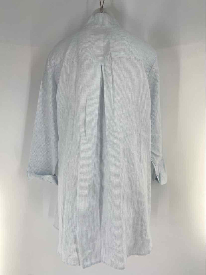 Size XL SARA CAMPBELL Blue Print Shirt