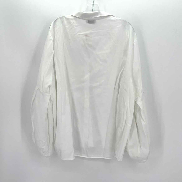 Size 3X White Cotton Shirt