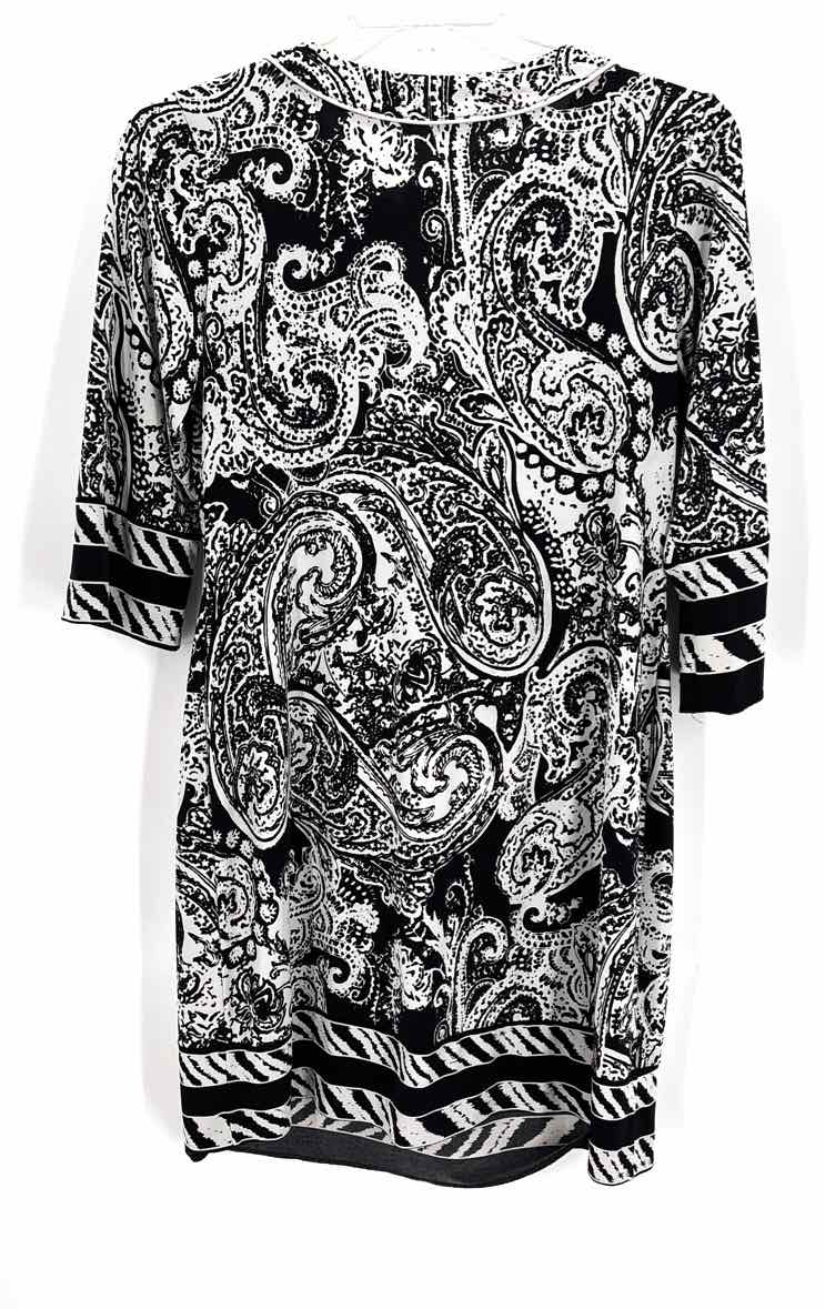 Size M ALFANI Black/White Dress