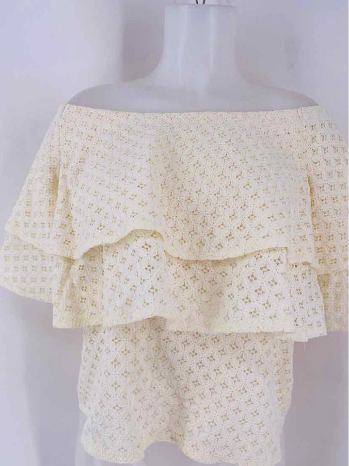 Size M Banana Republic Cream Lace Shirt