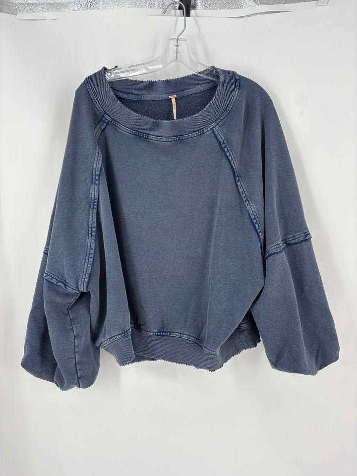 Size S FREE PEOPLE Blue Sweater