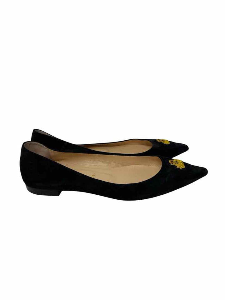 Shoe Size 39 CHRISTIAN LOUBOUTIN Black Suede Luxury - Flats