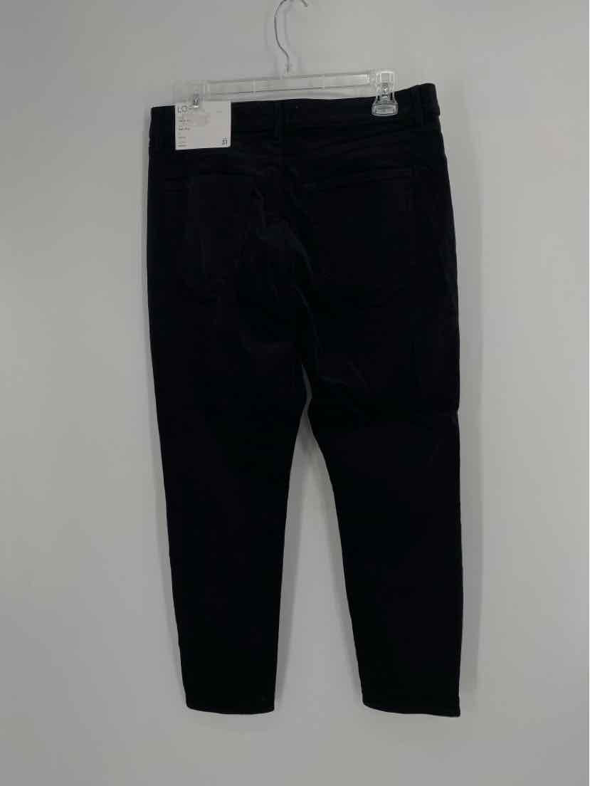 Size 31 Ann Taylor Black Velour Pants