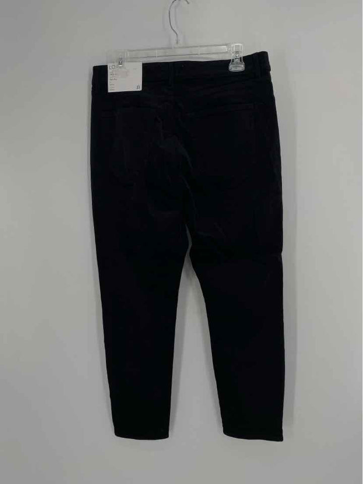 Size 31 Ann Taylor Black Velour Pants