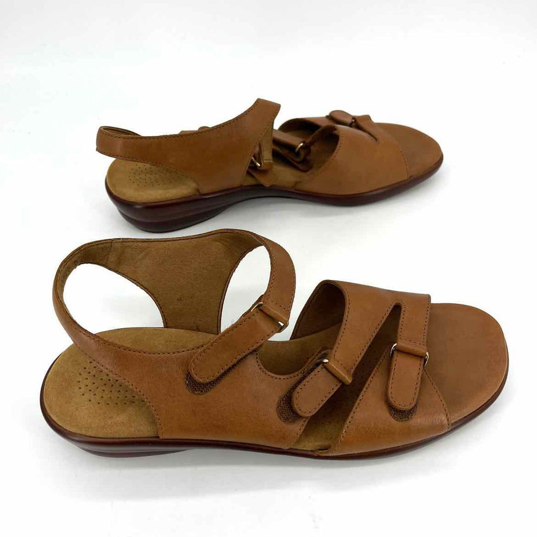 Shoe Size 9 SAS Camel Leather Wedge