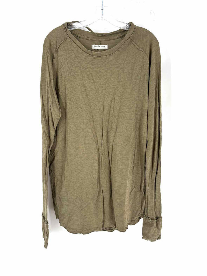 Size L FREE PEOPLE Green Shirt