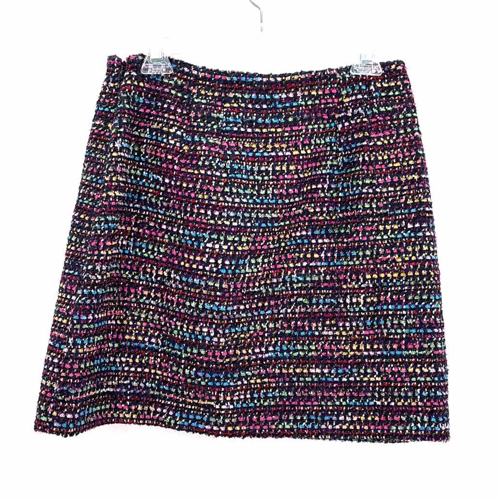 Size 8 LOFT Multi-Color Tweed Skirt