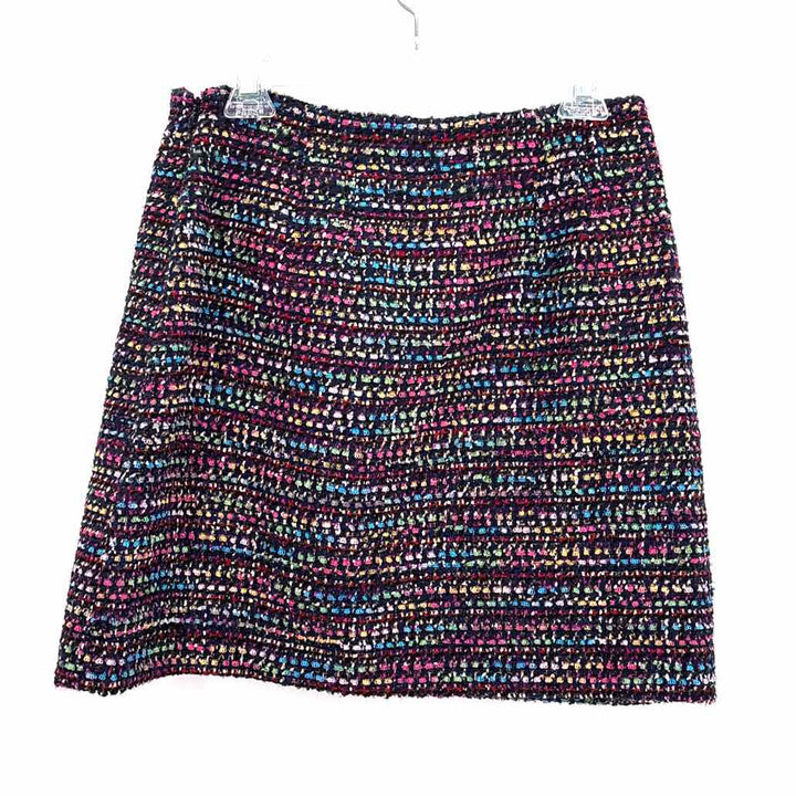 Size 8 LOFT Multi-Color Tweed Skirt