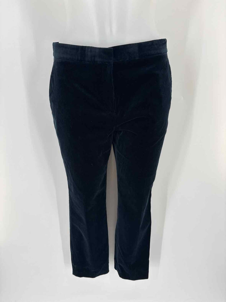 Size 2 THEORY Navy Velour Luxury - Pants